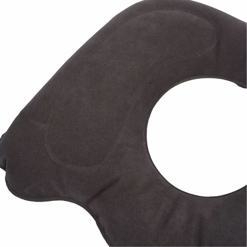 SPETLEK Grey Blow Up Contoured Coccyx Cushion for Hemorrhoid and Seat Pain Relief – 3
