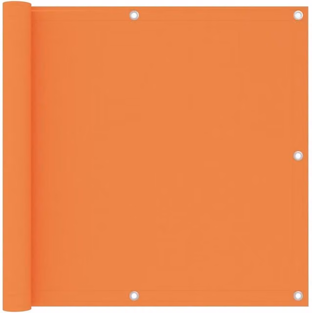 Berkfield Home Orange Balcony Screen in Oxford Fabric, W: 90 cm, L: 500 cm – 1