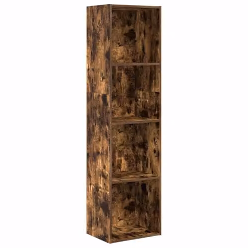 vidaXL Bookcase in Smoked Oak, W/D/H: 40 x 30 x 152 cm – 1