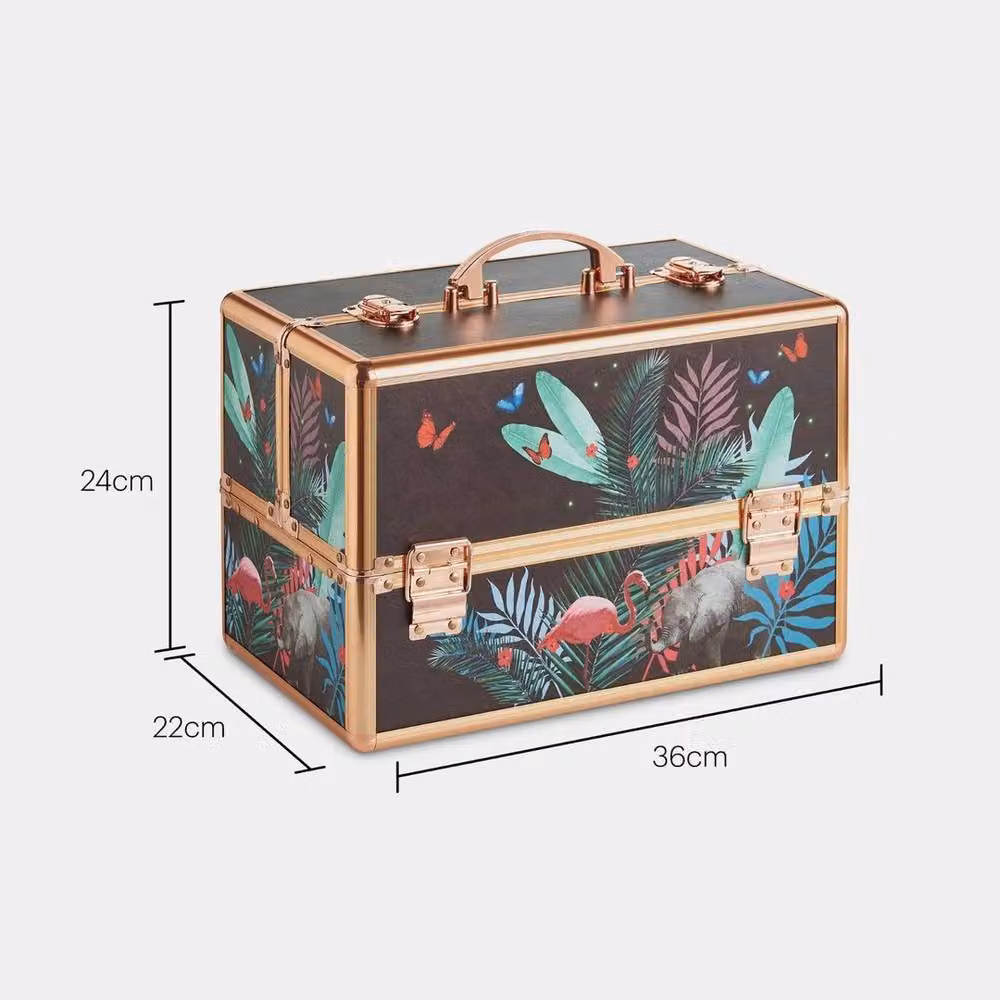 NESTLUNE Multicolour Makeup Vanity Case with Spacious Removable Storage – 2
