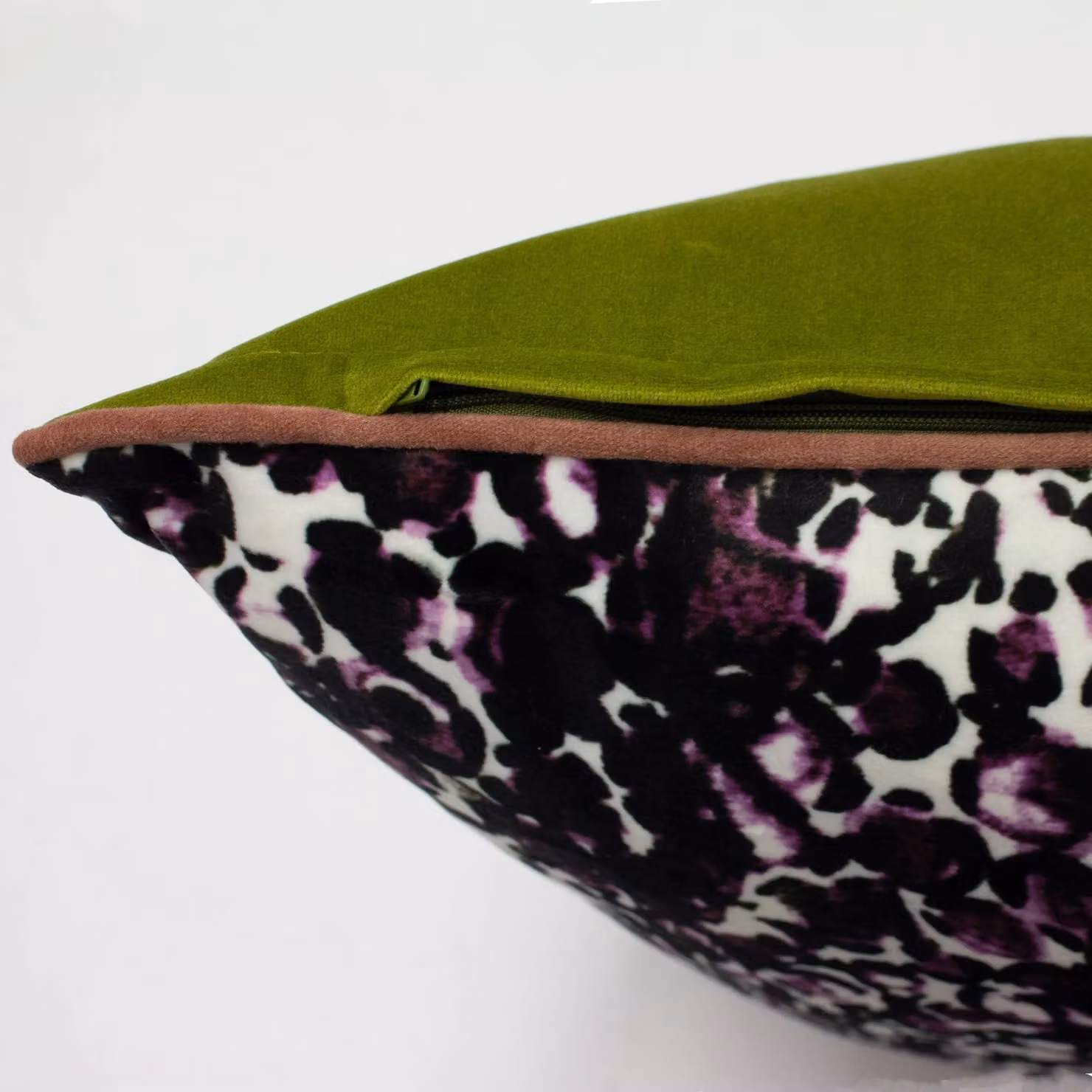 Furn Mika Graphic Animal Square Cushion, Pink and Green, W/D/H: 50 x 50 x 50 cm – 4