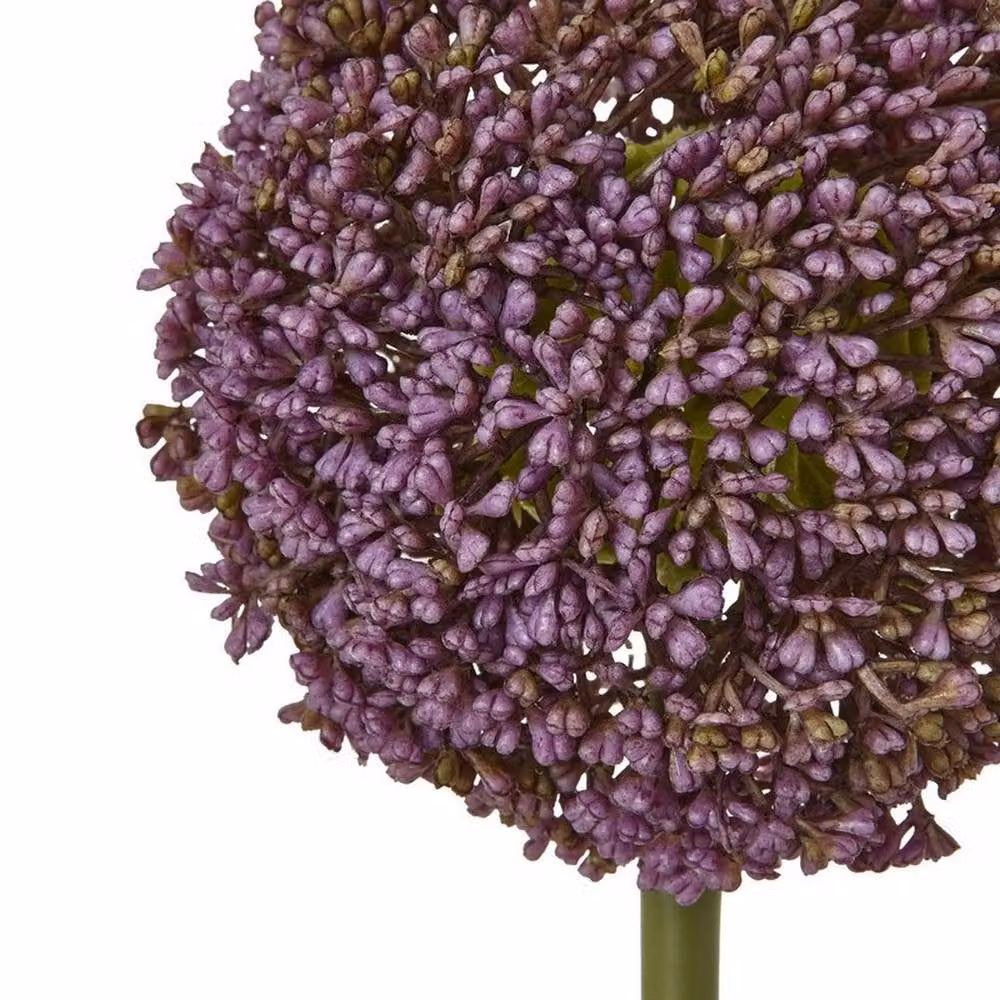 Lemon Pavilion Purple Plastic Allium Single Stem Flower, Height: 75 cm – 2