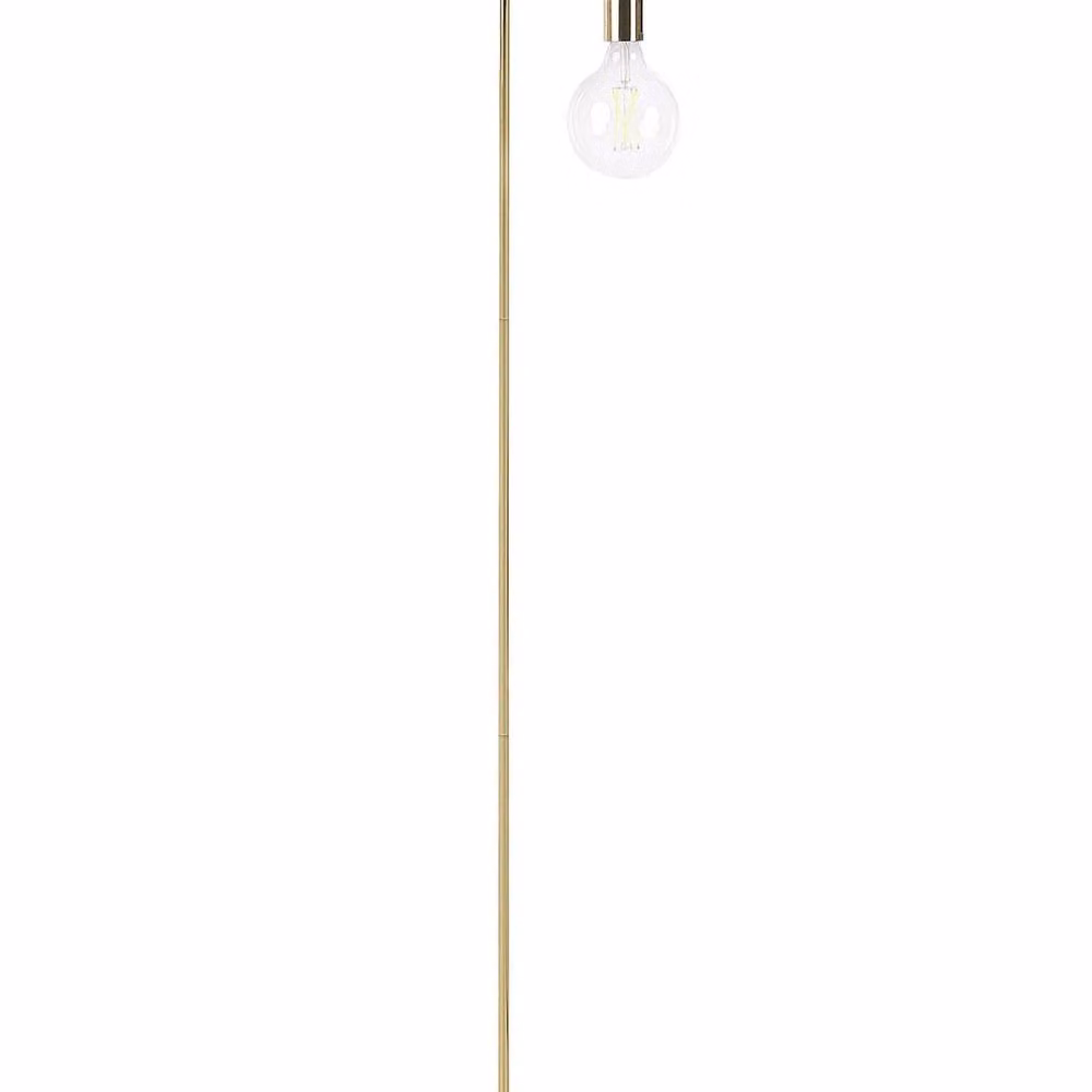 Wyld and Coco Gold Floor Lamp with Metal Arched Frame and Glass LED Bulb – 2