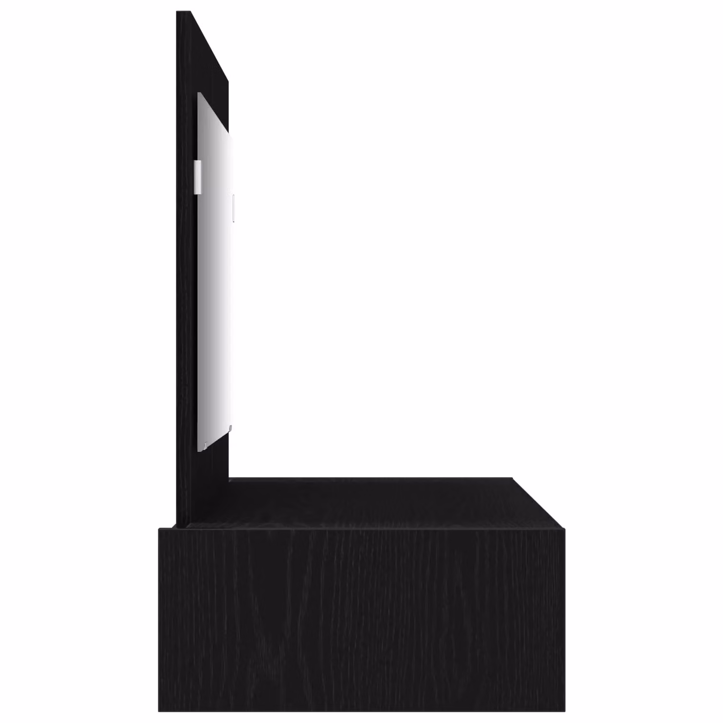 Berkfield Home Wall-Mounted Dressing Table in Black Oak, W: 100 cm, D: 40 cm, H: 70 cm – 3