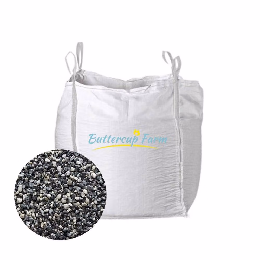Buttercup Farm Basalt Gravel Chippings, Coarse Ornamental Garden Stone, 850 kg – 2