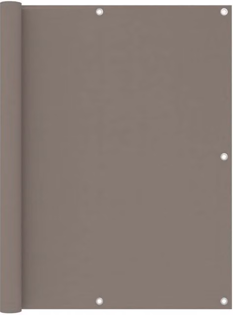 Berkfield Home Balcony Screen in Beige Oxford Fabric, W: 120 cm, W: 400 cm – 1