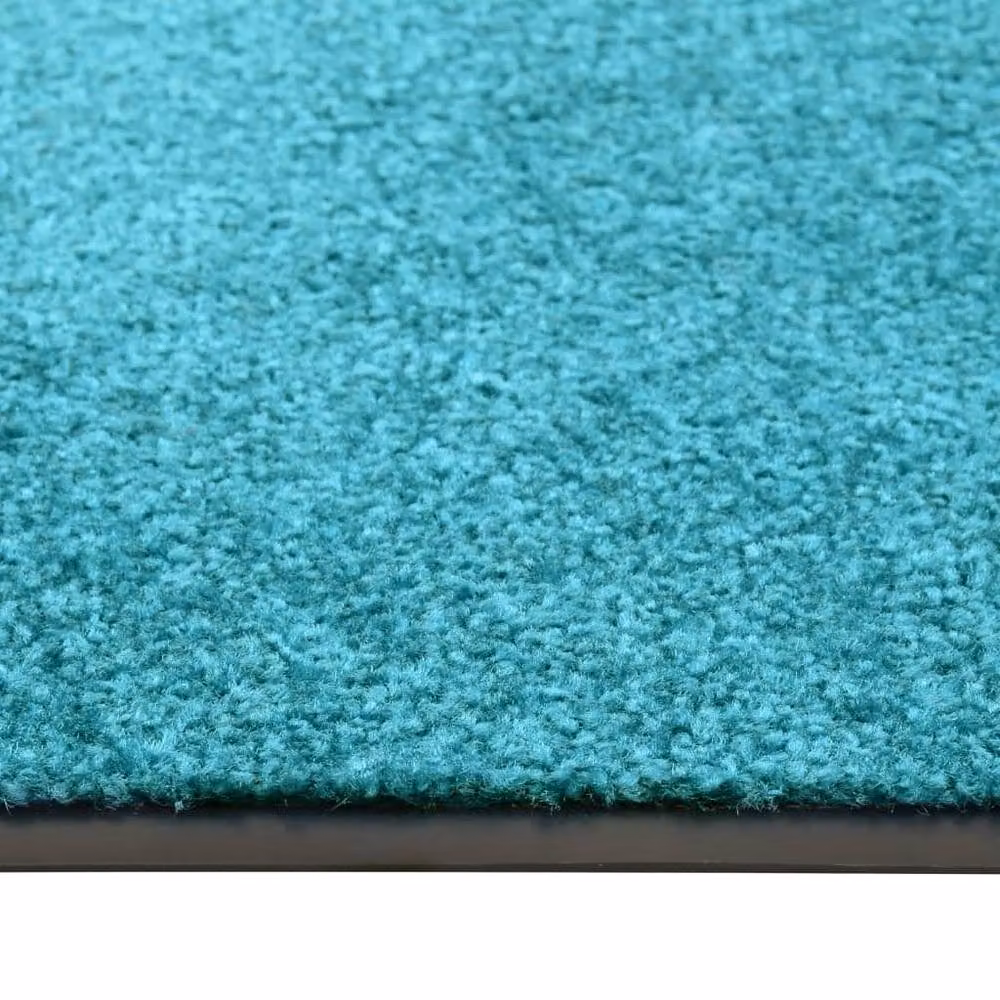 Berkfield Home Washable Non-Slip Pliable Doormat in Aqua Turquoise, W: 120 cm, D: 90 cm – 4