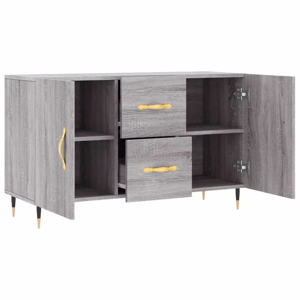 Berkfield Home Grey Sonoma Sideboard in Engineered Wood W/D/H: 100 x 36 x 60 cm – 3