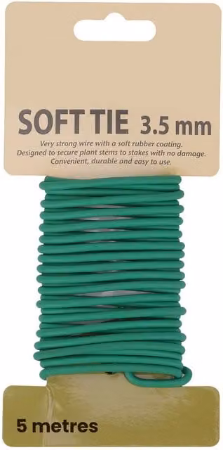 Neel Blue 3.5mm Plastic-Coated Garden Twist Plant Ties, Green, 10 Metres – 1