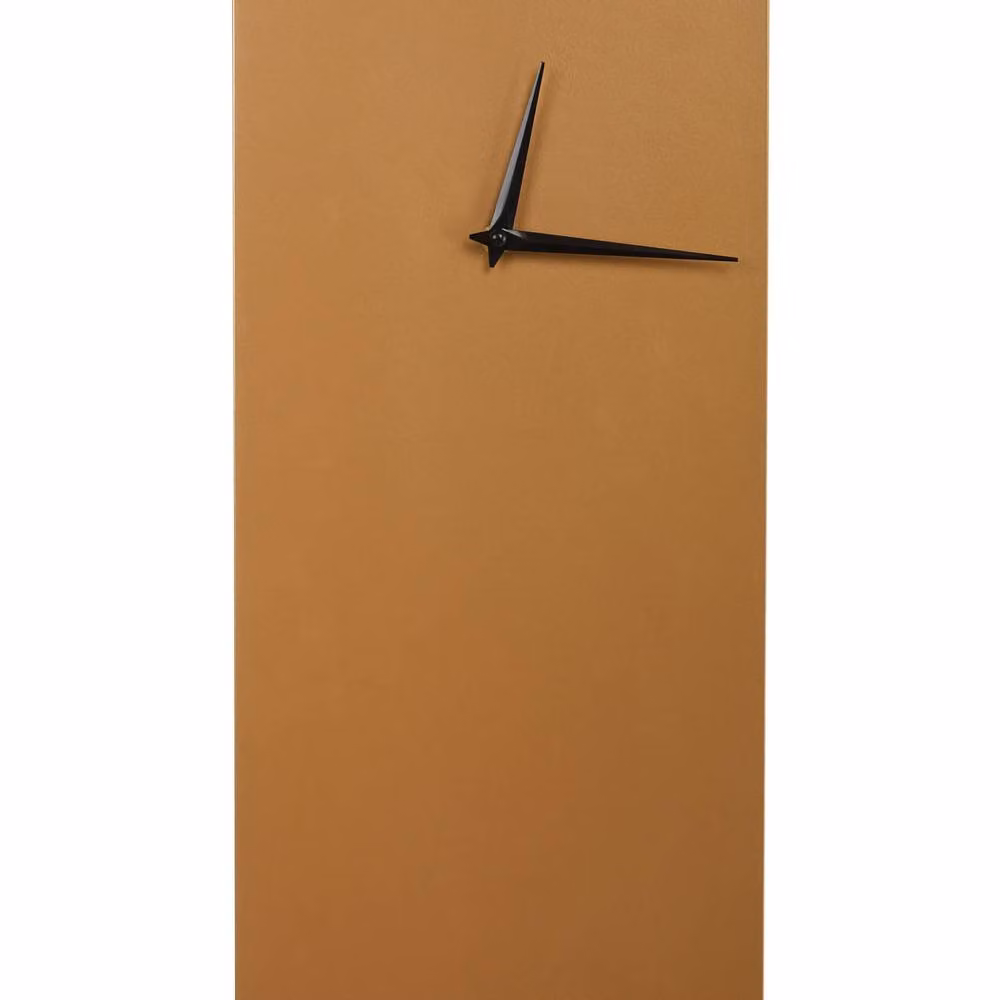 Wyld and Coco Gold and Black Modern Rectangular Metal Wall Clock, W/H: 50 x 22 cm – 2