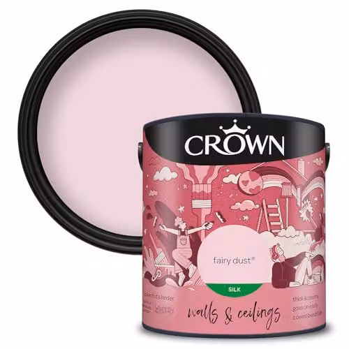 Crown Retail Core Emulsion Silk Fairy Dust Water Based Satin Gloss Dispersion in Red and Pink, 2.5 l – 1
