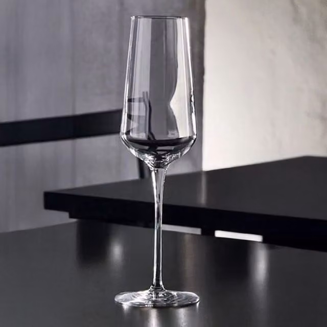 Bormioli Rocco Inalto Uno Champagne Flutes, 285 ml, Transparent
