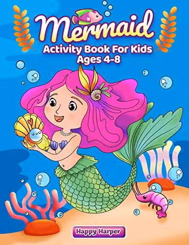 Happy Harper Mermaid Activity Book for Children, Multicolour