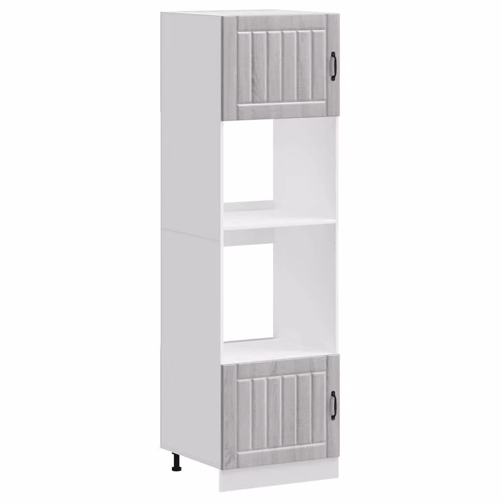 Berkfield Home Kalmar Oven Cabinets in Grey Sonoma, Set of 2
