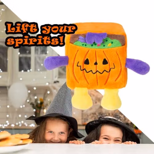 VFM e-Store Halloween Squishy Cube Plush Party Decoration, Orange, 10 x 10 x 17 cm – 5