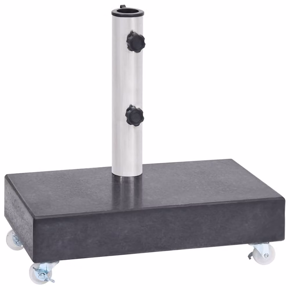 Berkfield Home Black Granite Parasol Base W/D/H: 45 x 25 x 8 cm – 2