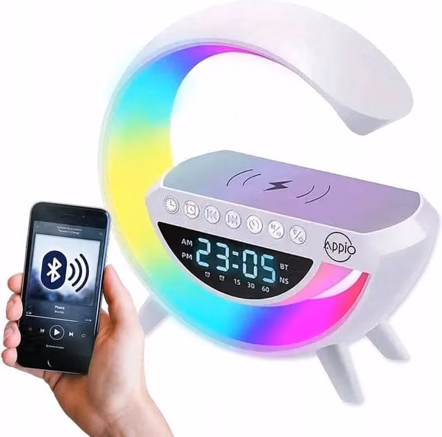 SPETLEK Smart LED Clock Night Light in White
