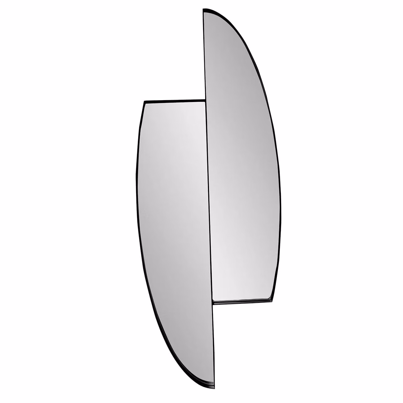 Dome Deco ELTON Black Modern Wall Mirror