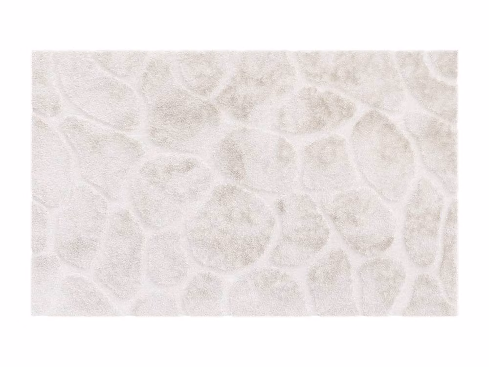 ARENSO Vente-unique Faux Fur Effect Raised Relief Rug in Beige, W: 160 cm, L: 230 cm – 1