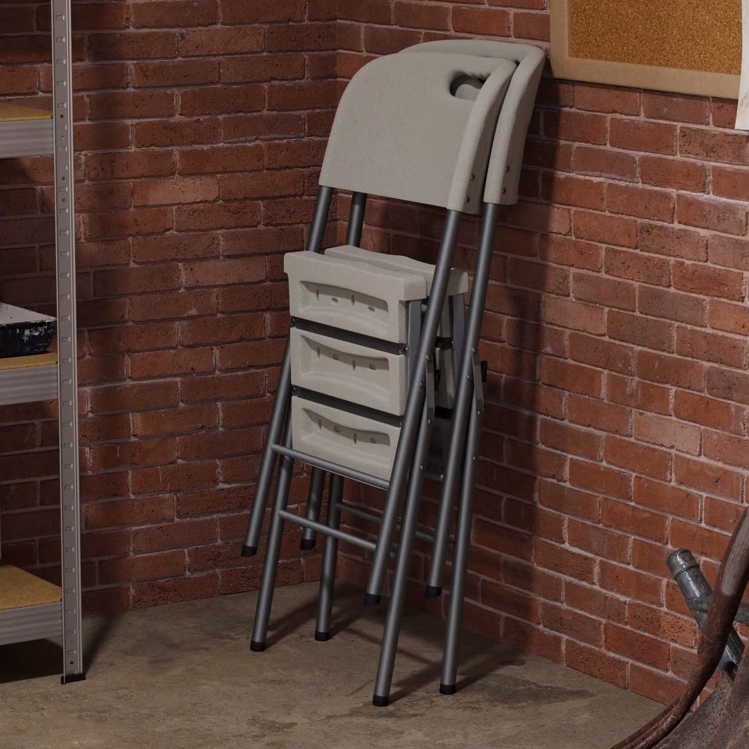 Home Discount Home Vida Set of 4 Portable Folding Chairs in White – 3