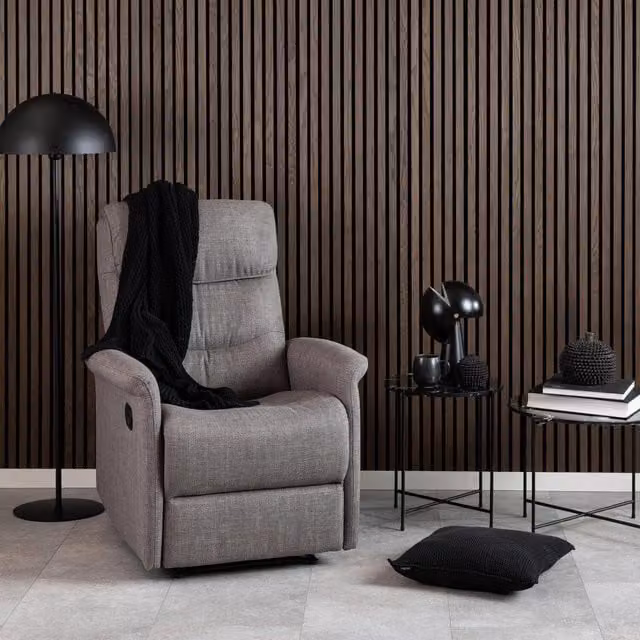 FurnitureboxUK Modern Round Black Marble and Metal Side Table