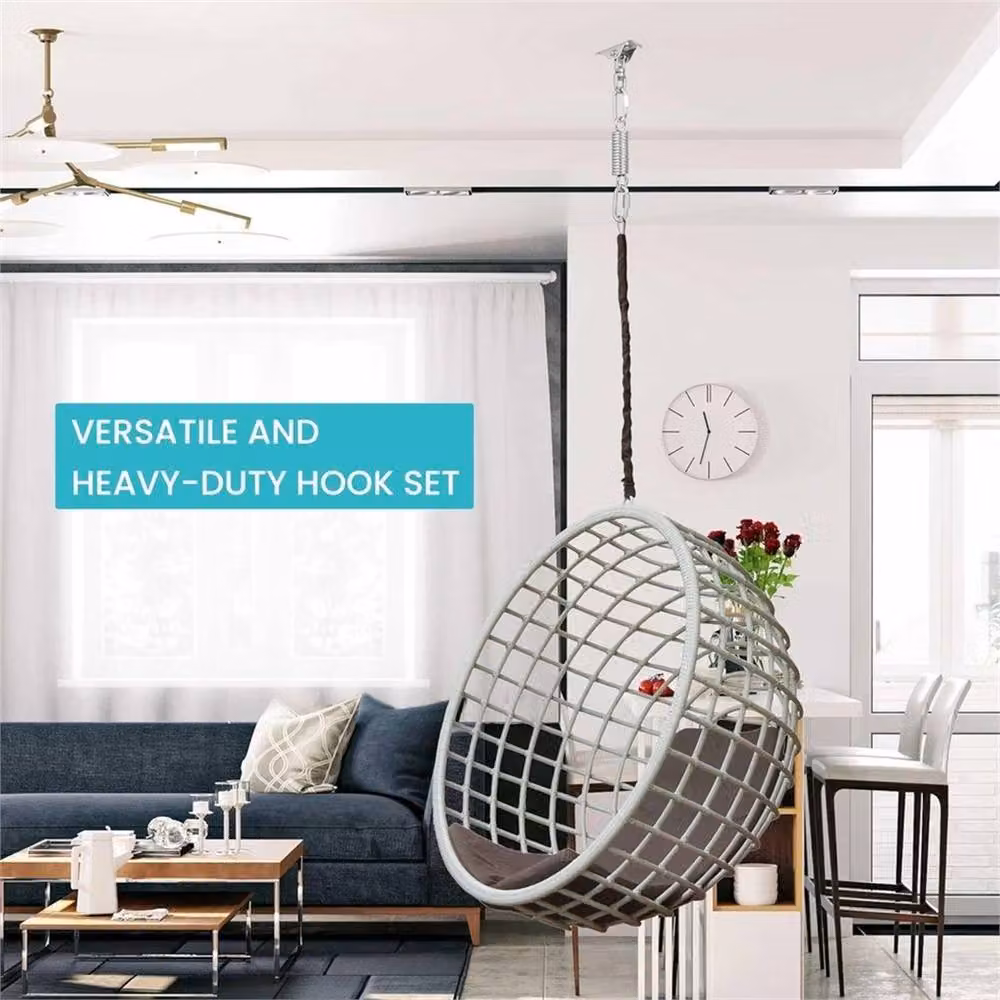 SPETLEK Heavy Duty 360 Degree Rotating Swing Hangers in Silver, W/D/H: 100 x 100 x 100 cm – 2