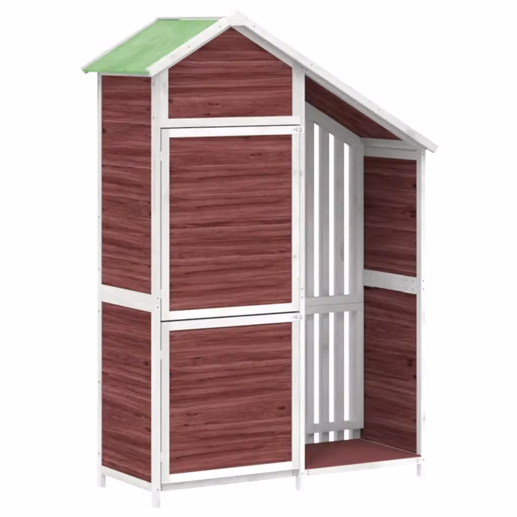 Berkfield Home Garden Tool Shed in Brown Solid Wood Pine, W/D/H: 120 x 53.5 x 170 cm – 2