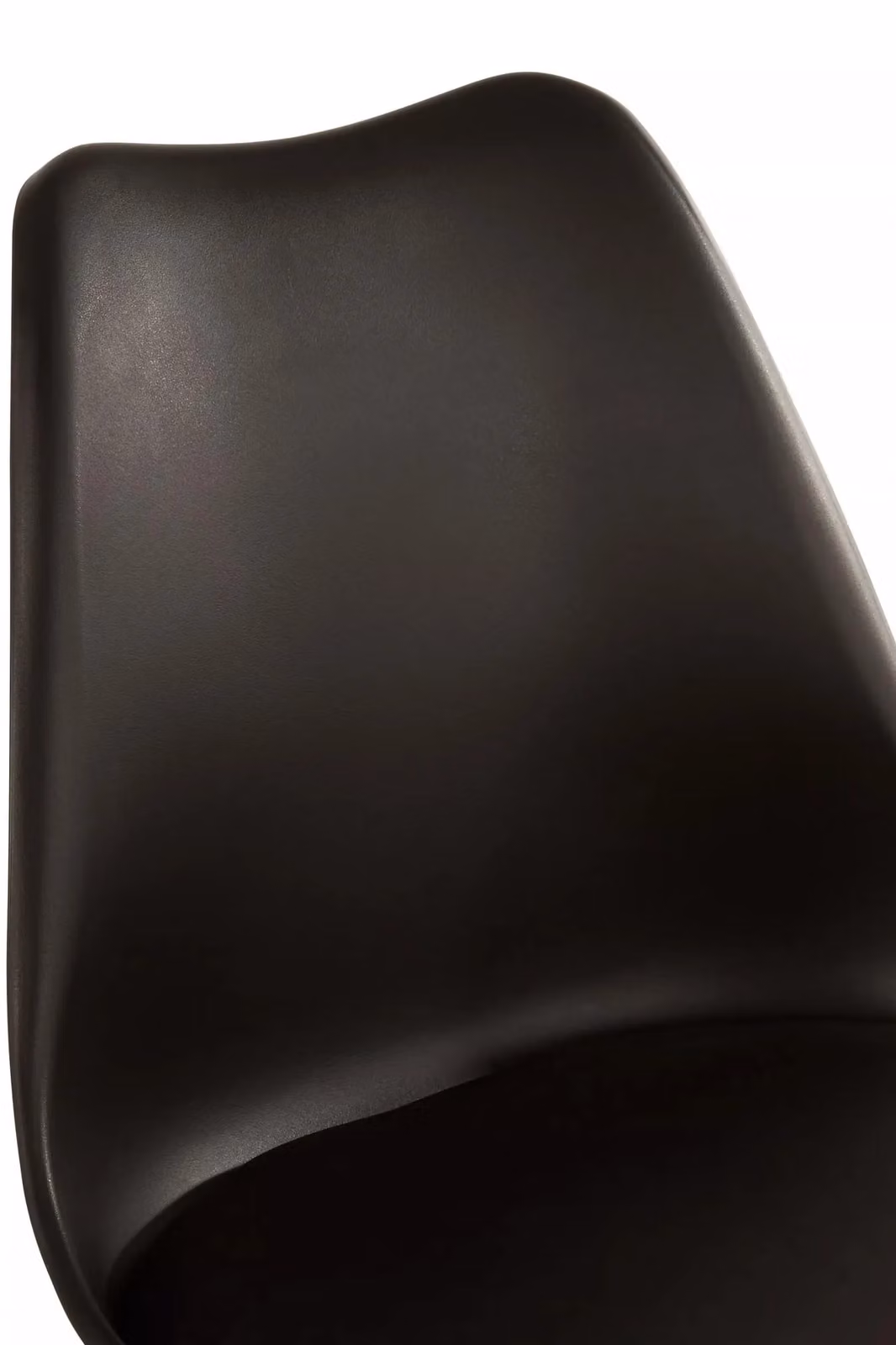 Orsina Stockholm Black Dining Chair with Synthetic Leather Cushion and Beech Wood Legs – 3