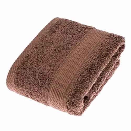 Homescapes Brown Turkish Cotton Hand Towel, 500 GSM, Fluffy and Quick-Drying