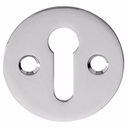 Loops 31mm Keyhole Profile Round Escutcheon in Polished Chrome