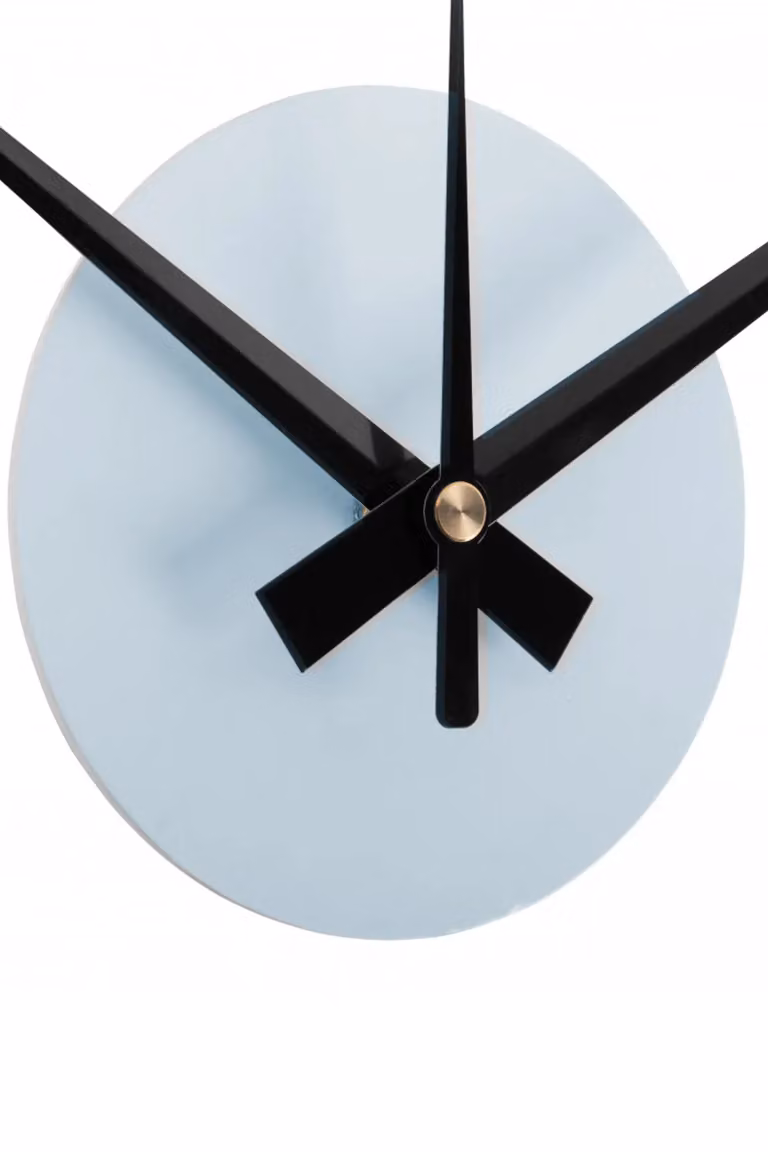 Present Time Karlsson DIY Butterfly Wall Clock, Blue, Diameter: 35 cm