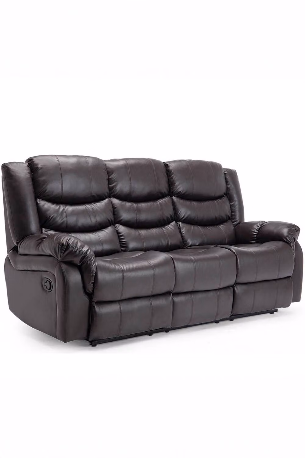 More4Homes Seattle 1+3 Seater Manual Recliner Sofa Set in Brown Bonded Leather – 2