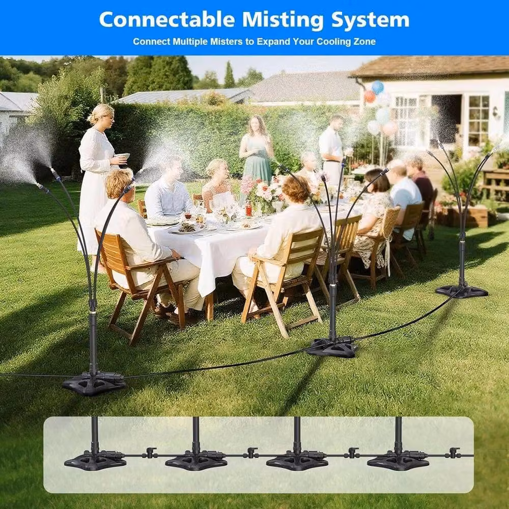 Kelvenix Outdoor Portable Standing Misting Cooling System in Black – 5