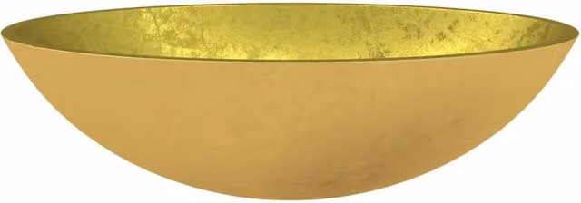 Berkfield Home Modern Rectangular Glass Basin in Gold, W/D/H: 50 x 37 x 14 cm – 1