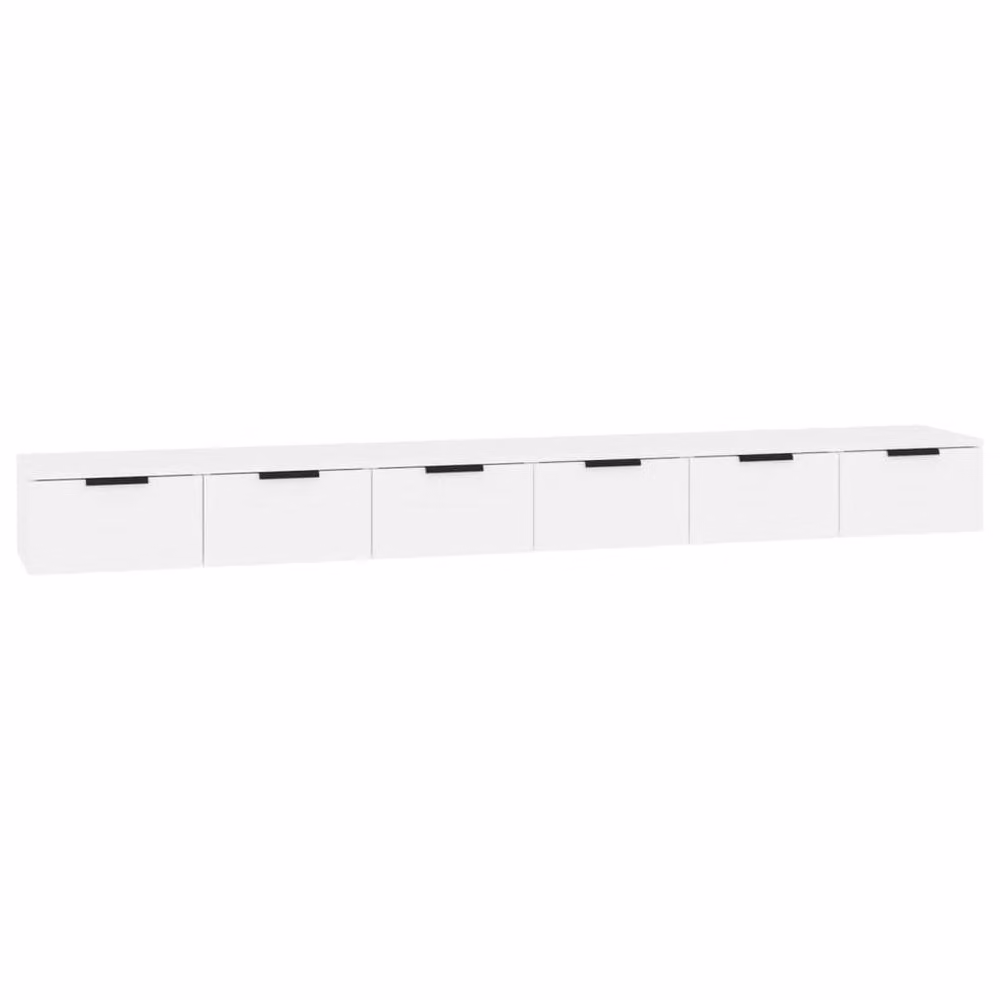 Berkfield Home Set of 2 White Wall Mounted Cabinets, W/D/H: 102 x 30 x 20 cm – 2