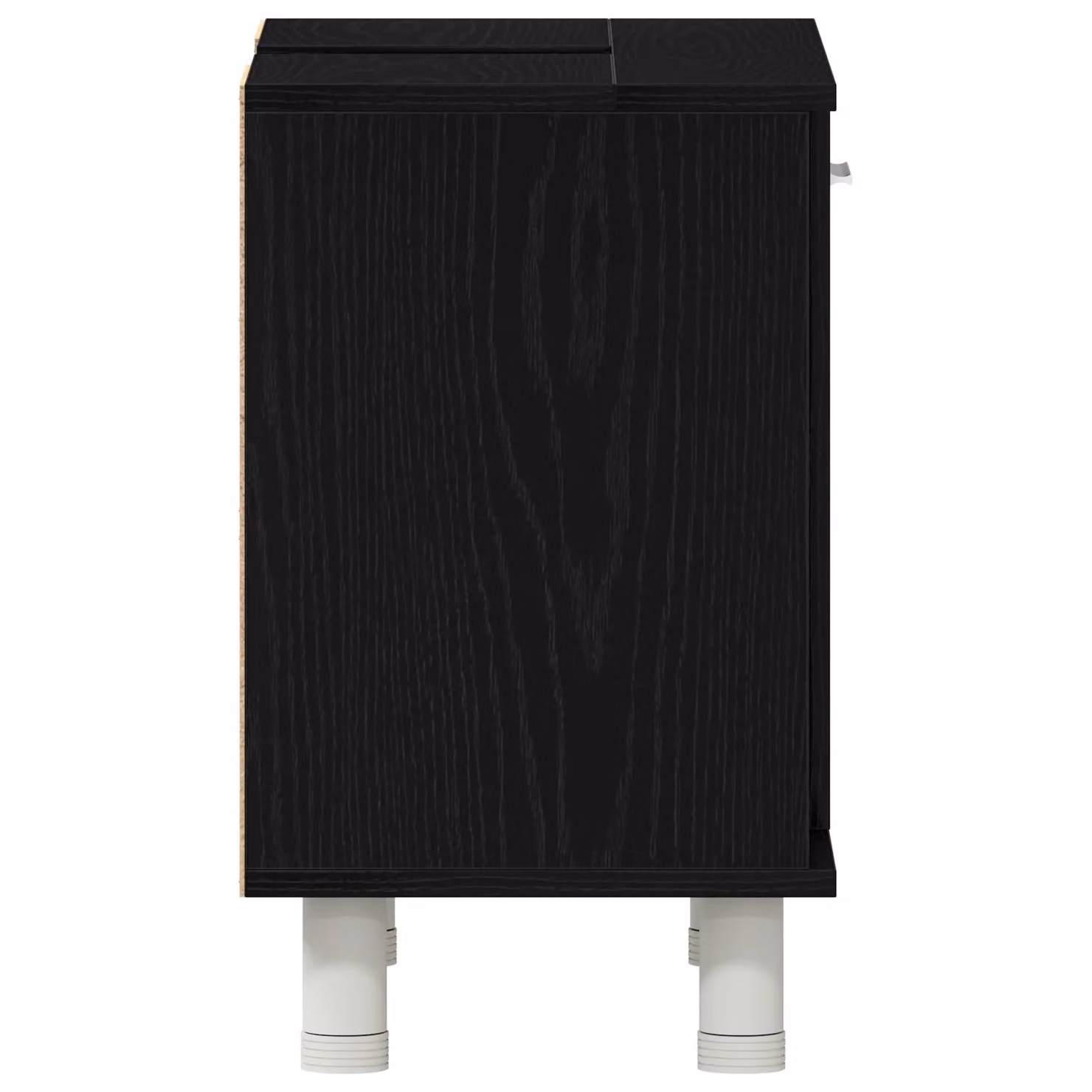 Berkfield Home Modern Black Oak Bathroom Cabinet, W/D/H: 60 x 32 x 54 cm – 4