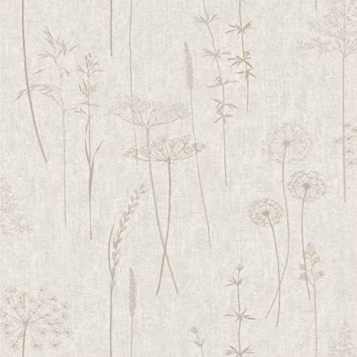 Graham & Brown Superfresco Easy Natural Meadow Trees Wallpaper in Beige
