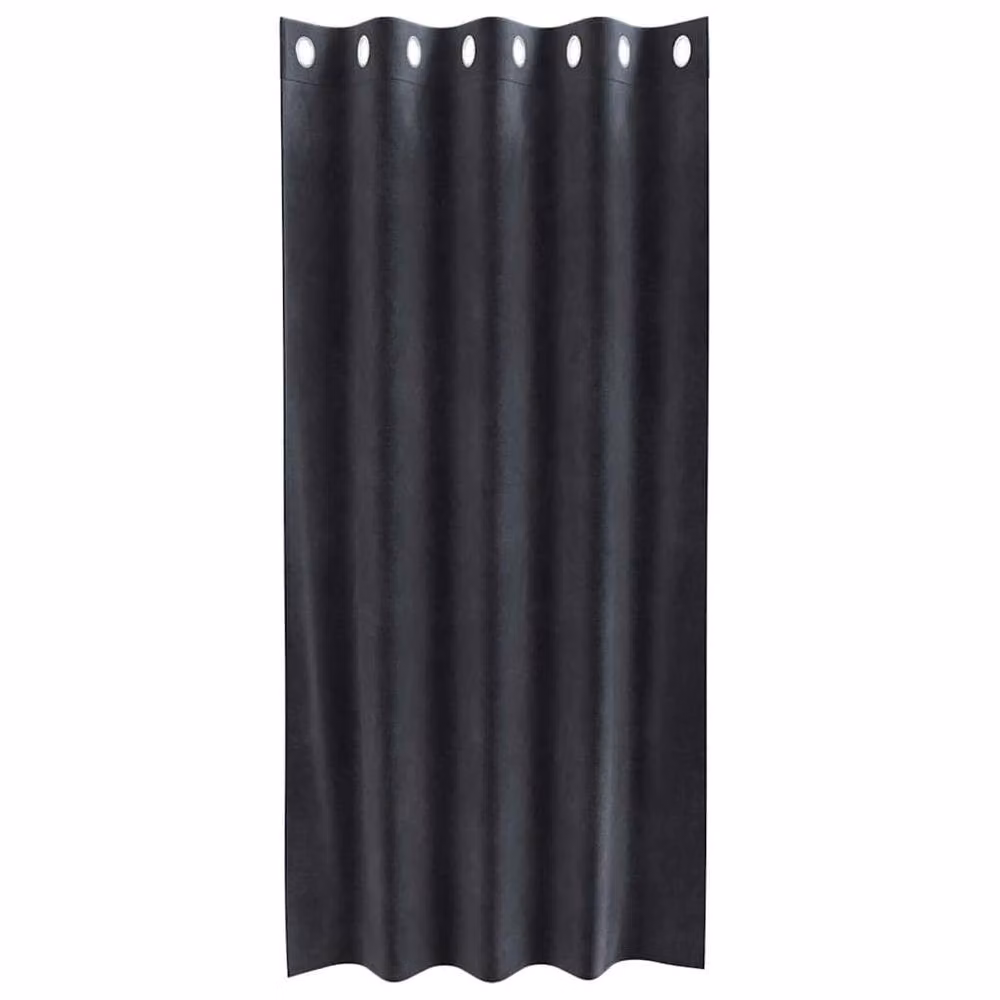 Berkfield Home Modern Blackout Velvet Curtains with Eyelets, 2 Pack, Grey – 4