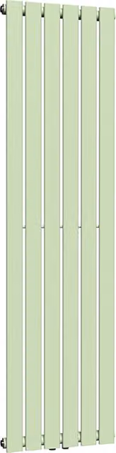 Lux Heat Flat Coloured Vertical Radiator in Mint Ice Cream, H: 160 cm, W: 42 cm