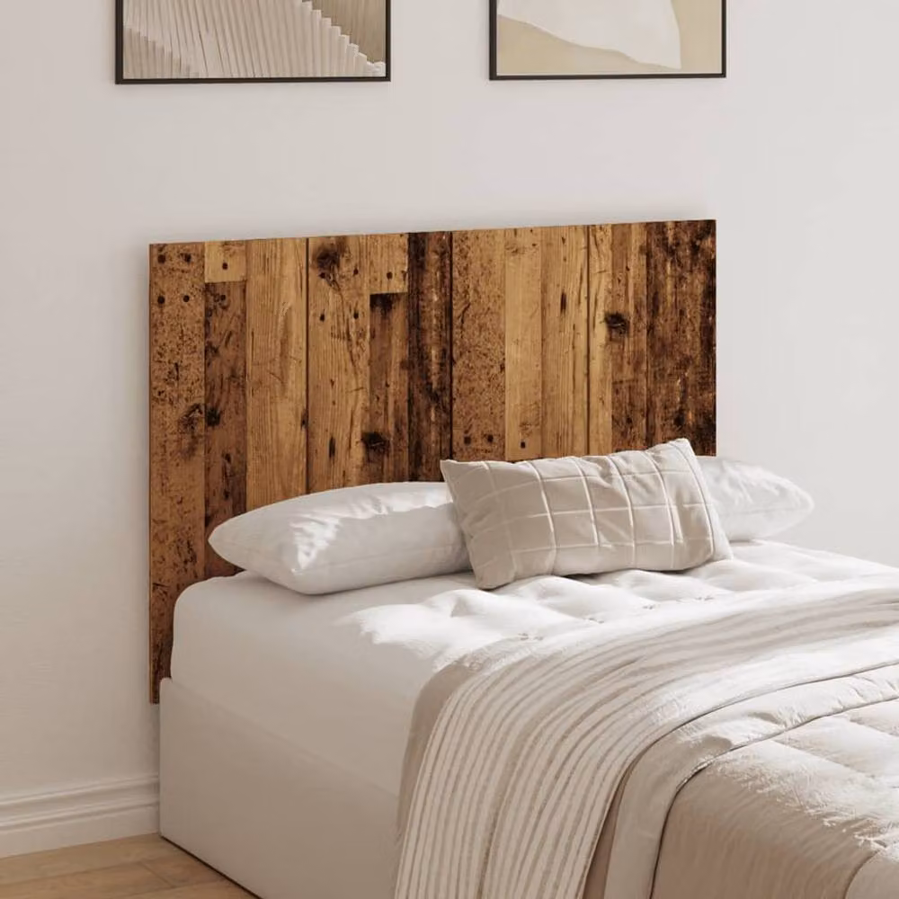 Berkfield Home Classic Bed Headboard in Old Wood Brown, W/D/H: 120 x 1.5 x 80 cm – 2