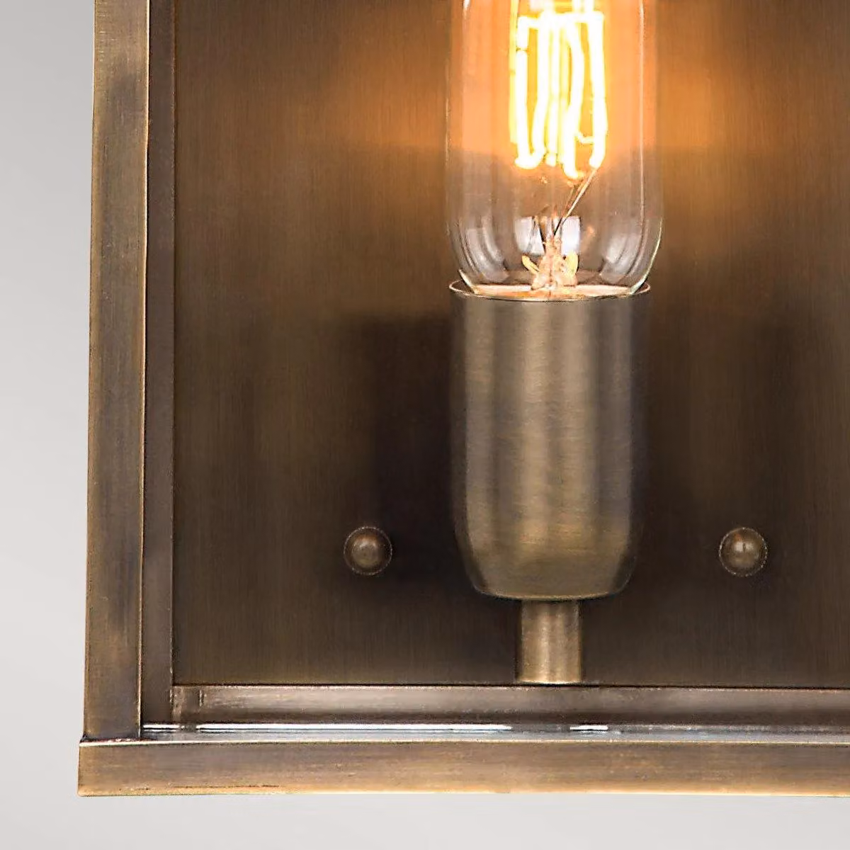 Netlighting Old Bailey Brass Outdoor Wall Lantern Light, Yellow/Gold, IP44, E27 – 3