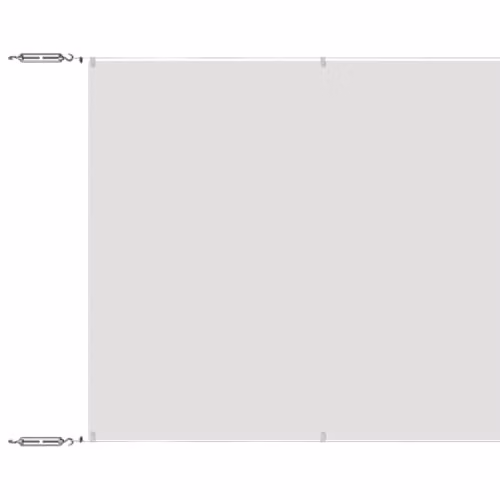 vidaXL Vertical Awning in White Oxford Polyester Fabric, W: 140 cm, L: 600 cm