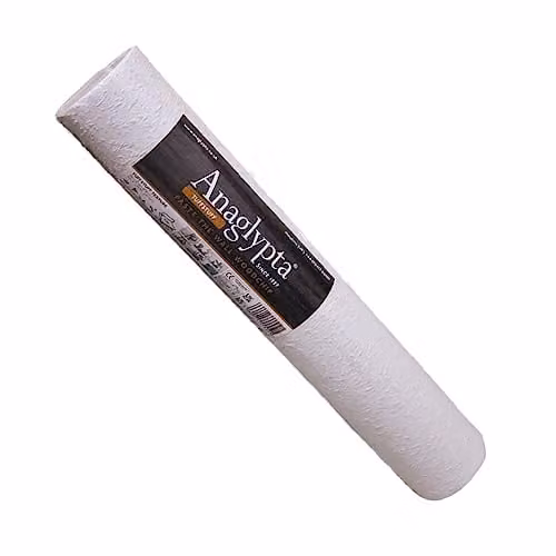Tuff Stuff Texture Erfurt Paintable Wallpaper Roll, White