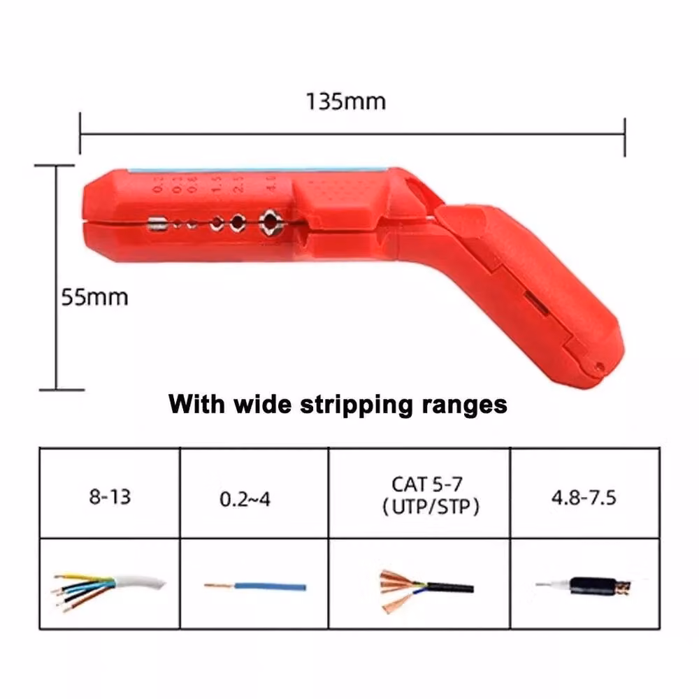 SPETLEK Red Round Electrician Cables, W/D/H: 1000 x 52 x 5.5 cm – 4