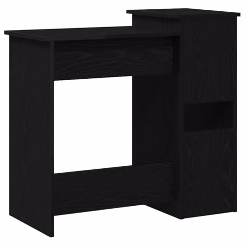 vidaXL Modern Desk with Shelves in Black, W/D/H: 84 x 40 x 78 cm – 6