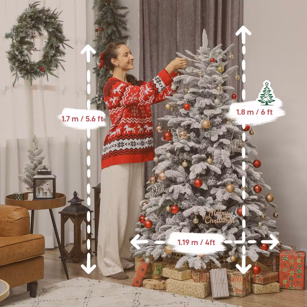 STILVORA 180 cm Green Christmas Tree with Hinged Branches – 4