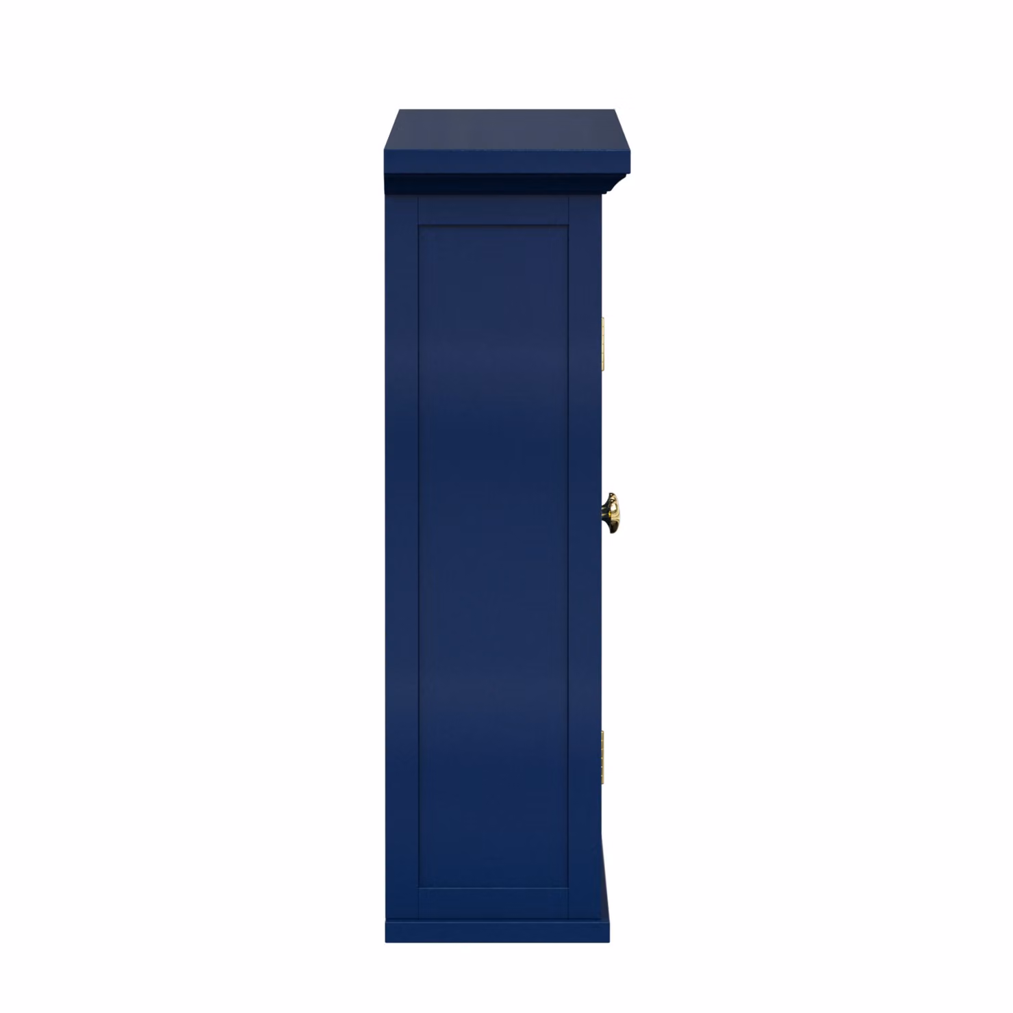 Teamson Home Glancy Wall Mounted Two-Door Cabinet with Internal Shelves in Blue and Silver – 5
