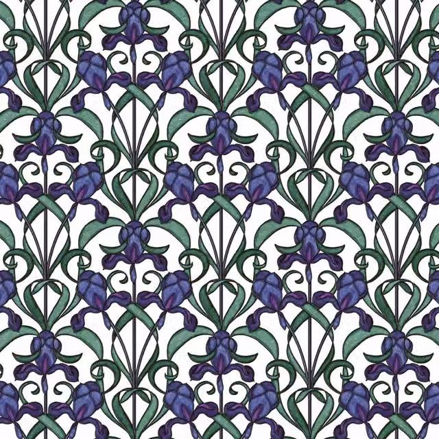 d-c-fix Minster Blue Self-Adhesive Stained Glass Window Film in Blue and Purple