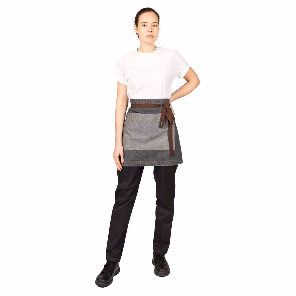Dennys Grey Cotton Waist Apron – 2