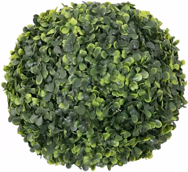 Oypla Artificial Hanging Topiary Buxus Ball Tree in Green, Diameter: 28 cm
